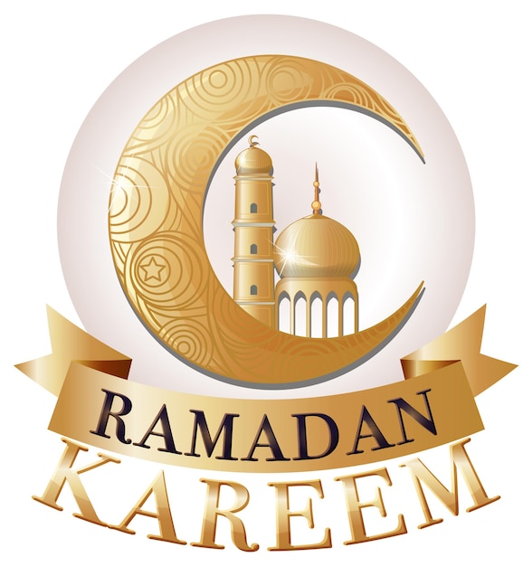Плакат рамадан карим с традиционными исламскими элементами