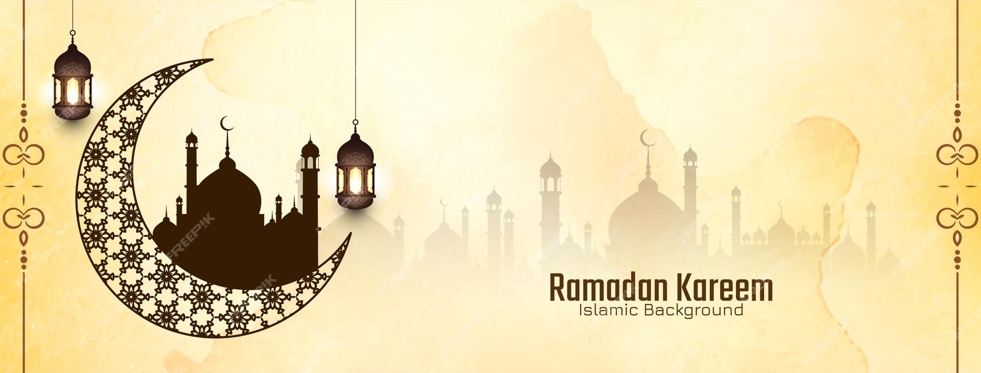 Free Vector | Ramadan kareem traditional islamic festival ...