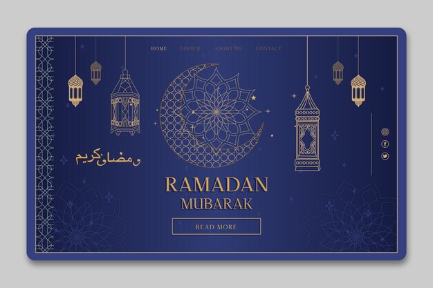 Ramadan landing page template