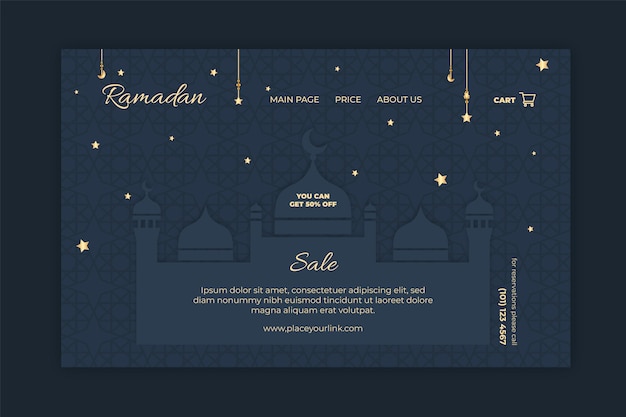 Ramadan sale landing page template