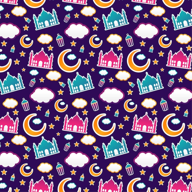 Ramadhan seamless pattern