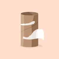 Free vector ran out of toilet paper element vector