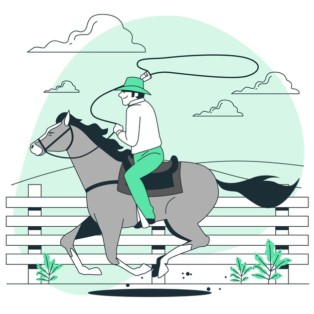 Иллюстрация концепции владельца ранчо