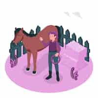 Free vector rancher concept illustration