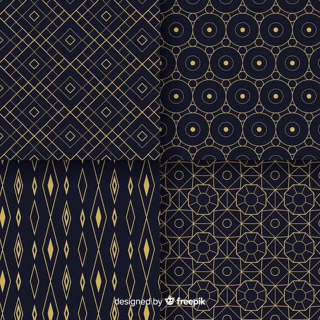 Randomize geometric pattern design collection