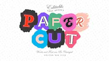 Free vector ransom paper cut text effect