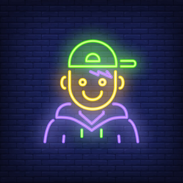 Rapper neon sign