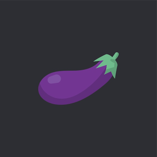 Free vector raw organic eggplant food vector