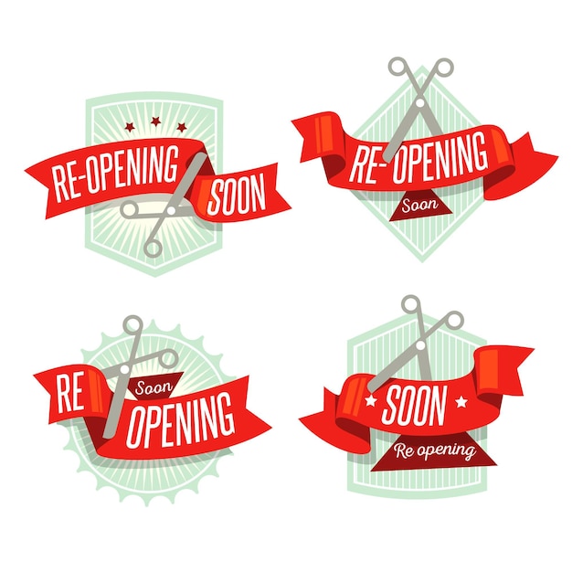 Re-opening soon badges