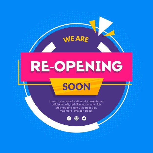 Re-opening soon banner