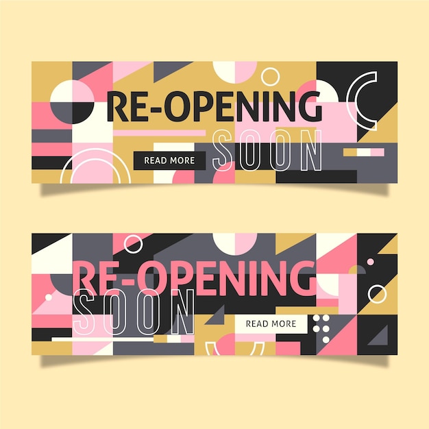 Re-opening soon banner