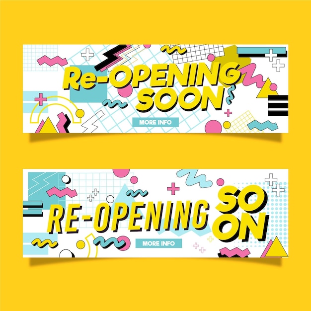 Re-opening soon banner