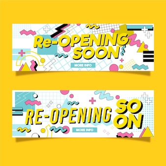 Re-opening soon banner