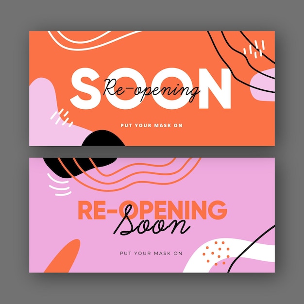 Re-opening soon banner