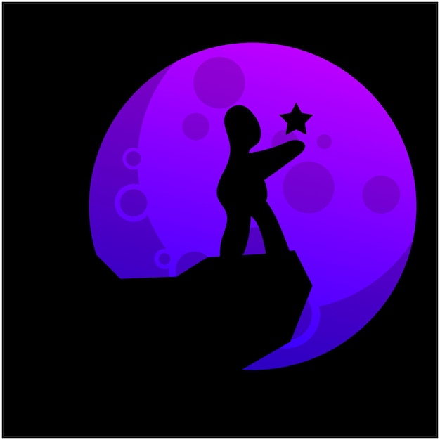 Бесплатное векторное изображение Достижение дизайна логотипа звезды