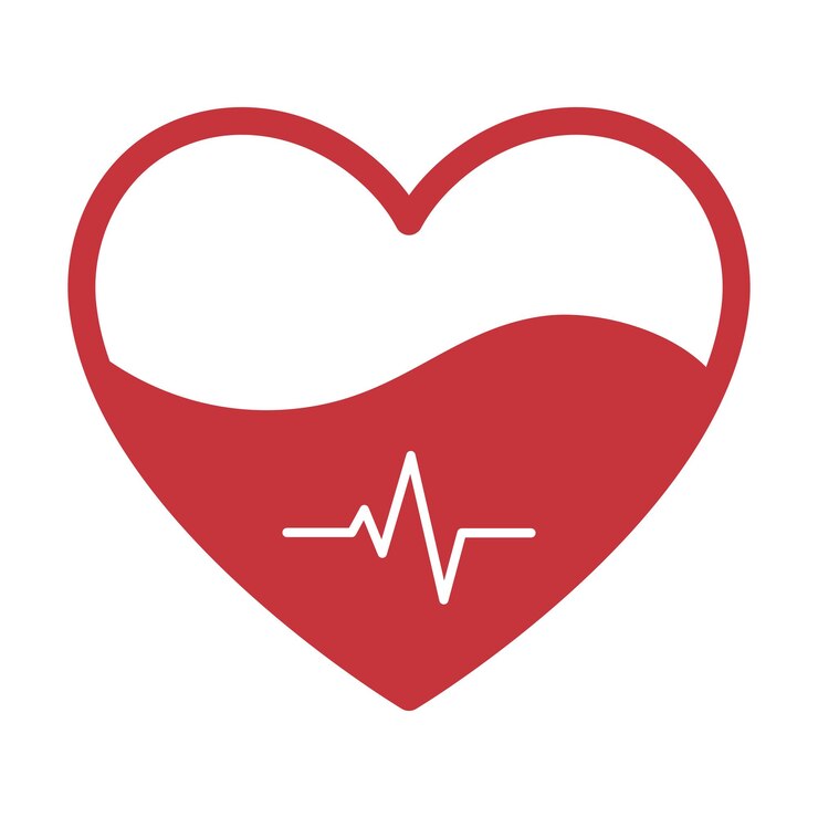 Free Vector read heart filled with blood