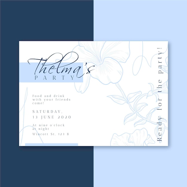 Ready for the party invitation template