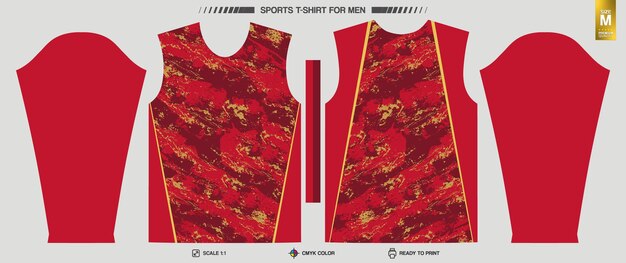 Ready to print sports t-shirt