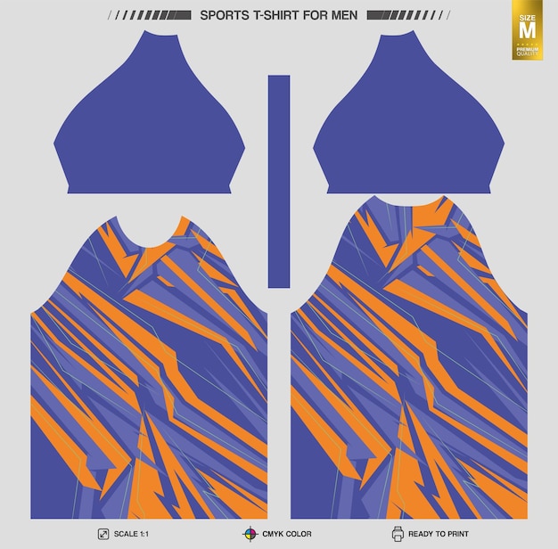 Free vector ready to print sports tshirt highquality athletic shirt textures