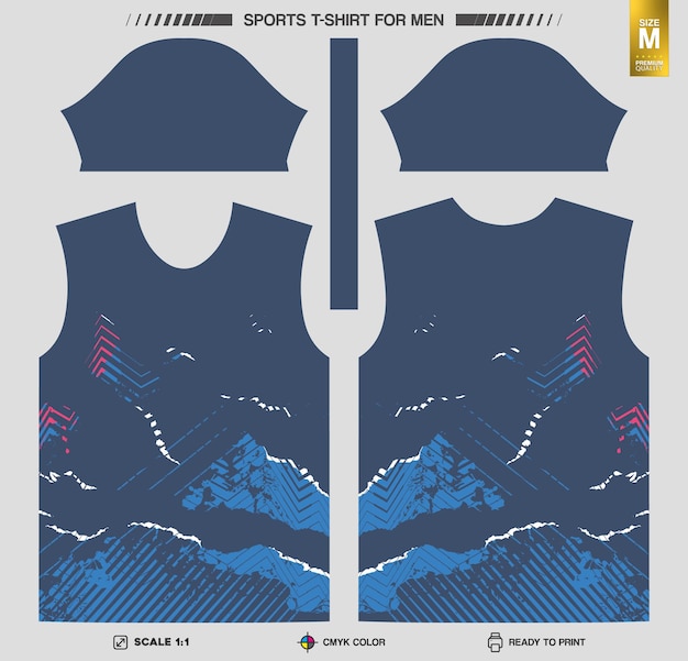 Ready to print sports tshirt Workout and Training Clothing Patterns