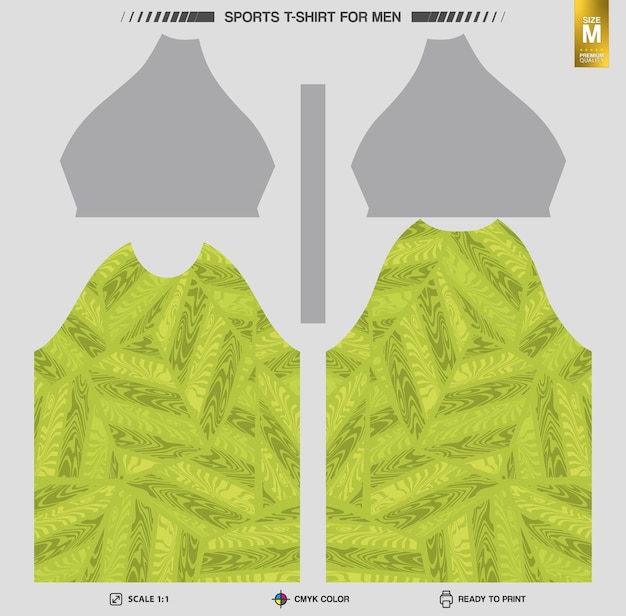 Free vector ready to print sports tshirt workout and training clothing patterns