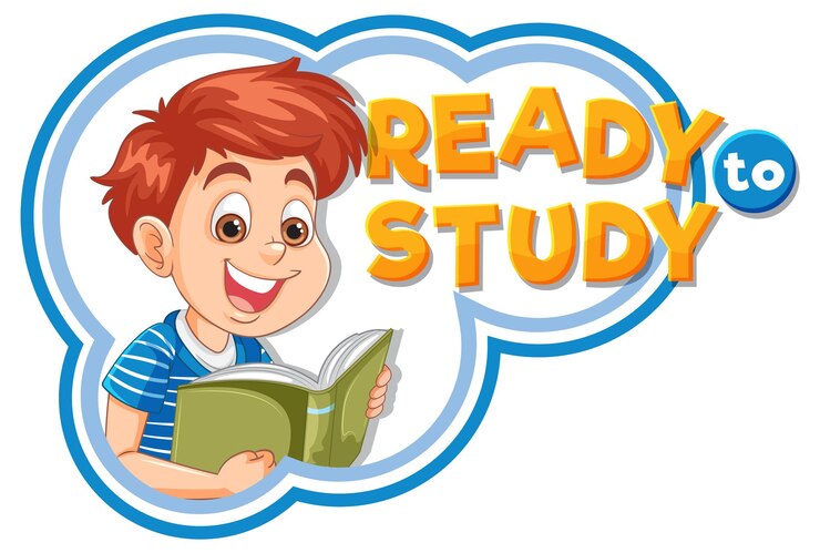 Free Vector ready to study illustration