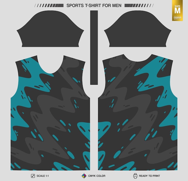 Бесплатное векторное изображение Готовая к печати спортивная футболка sublimation sports apparel designs