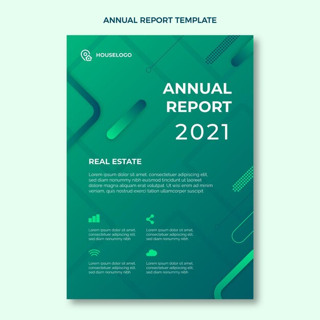 Real estate annual report template