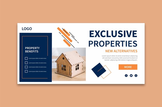 Real estate banner template