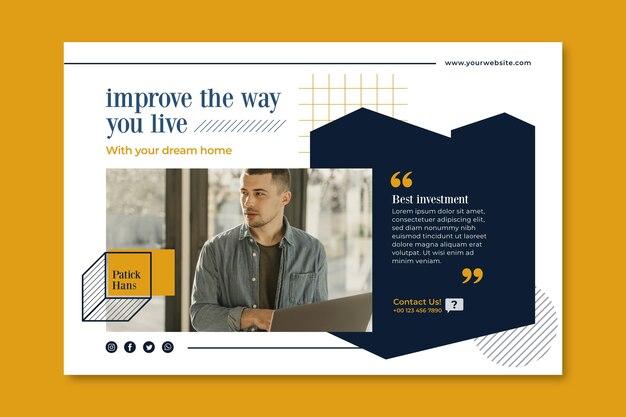 Real estate banner template