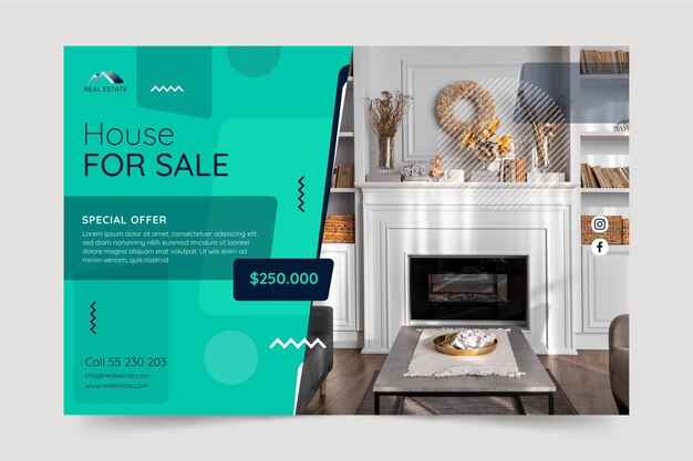 Real estate banner template