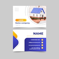 Real estate business cards template