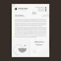 Free vector real estate business letterhead template