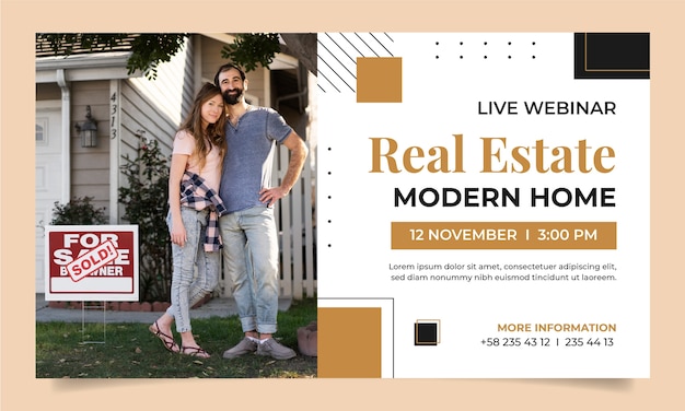 Real estate business webinar template