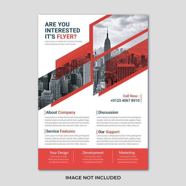 onroerend pamphlet immobilienmakler sjabloon