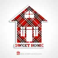 Free vector real estate home background