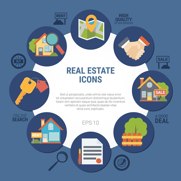 Free vector real estate  illustration