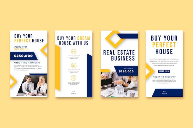 Real estate instagram stories template