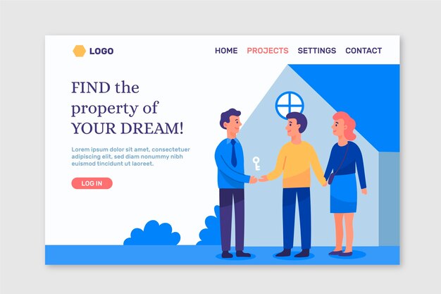 Real estate landing page