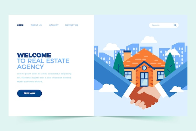 Real estate landing page