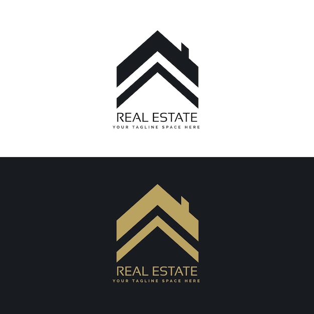 Real estate logo design concept