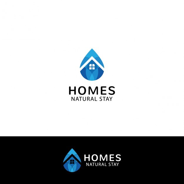 Download Free Real Estate Logo In Drop Shape Free Vector Use our free logo maker to create a logo and build your brand. Put your logo on business cards, promotional products, or your website for brand visibility.