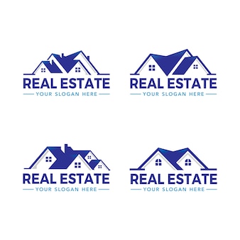 Real estate logo set