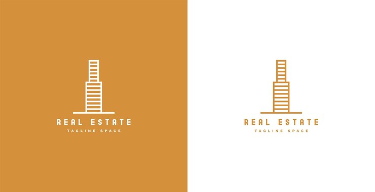 무료 Vector 마천루 건물 개념의 부동산 로고
