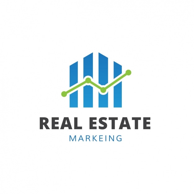 Free vector real estate logo template