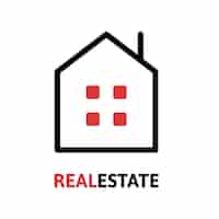 Free vector real estate logo template