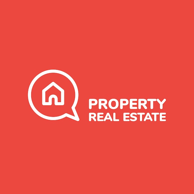 Free vector real estate logo template