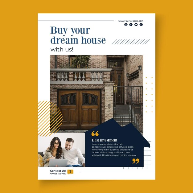 real estate poster template