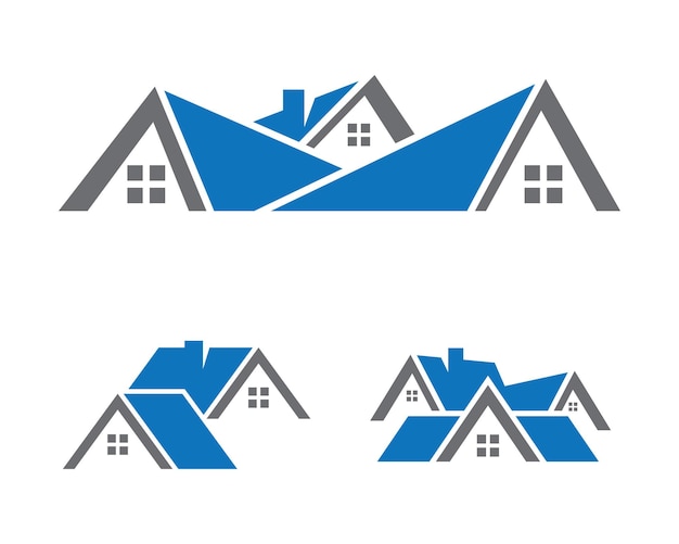 부동산, 부동산 및 건설 로고 디자인