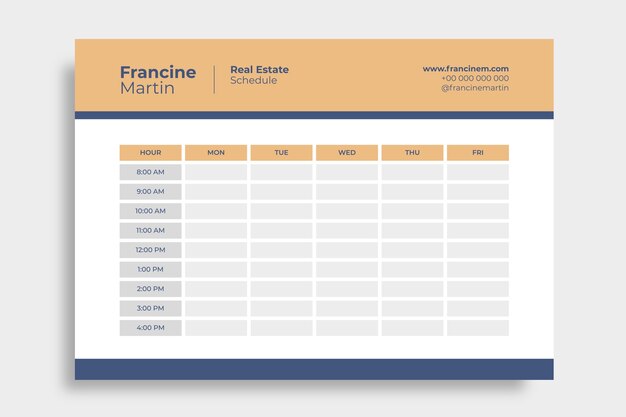 Real estate template design